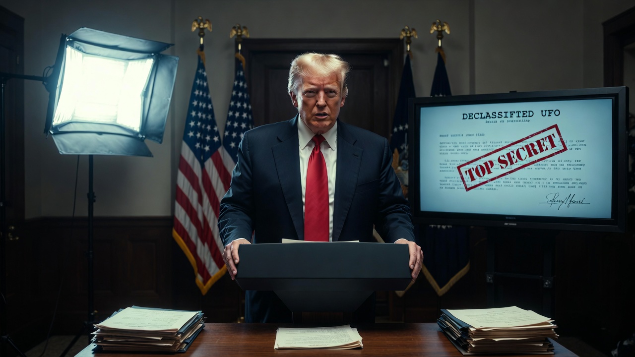 Trump annonce la déclassification de dossiers UFO après les propos d’Obama